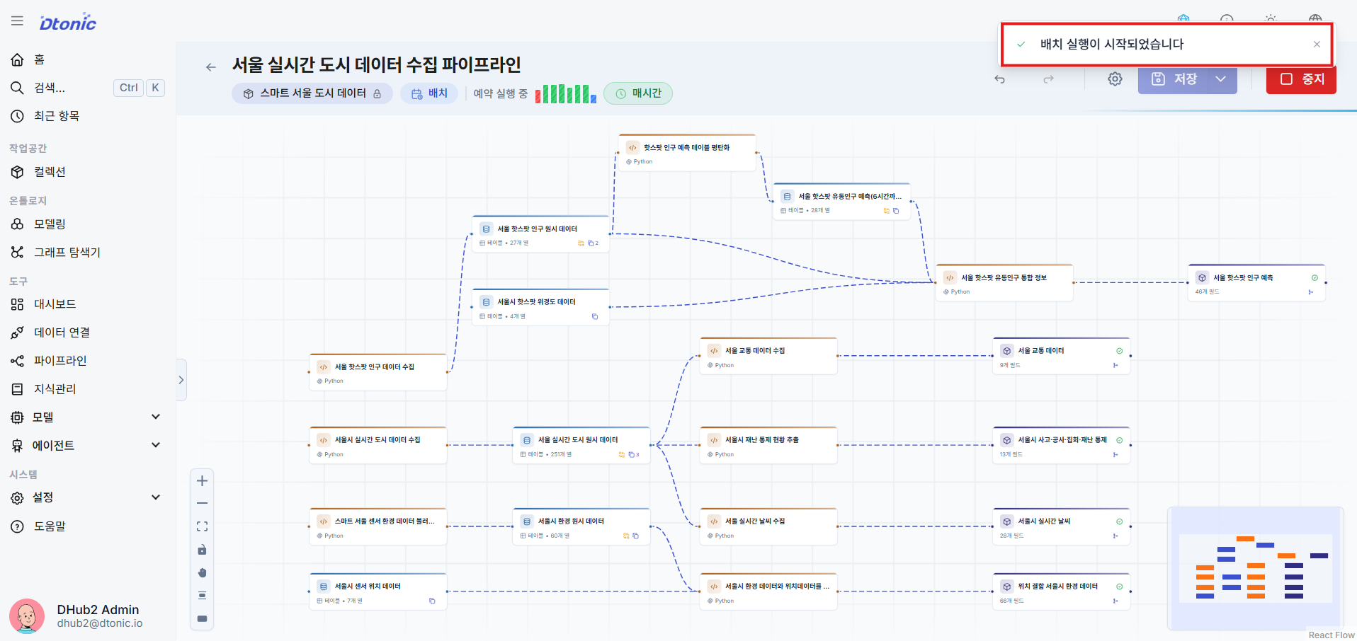 파이프라인 실행