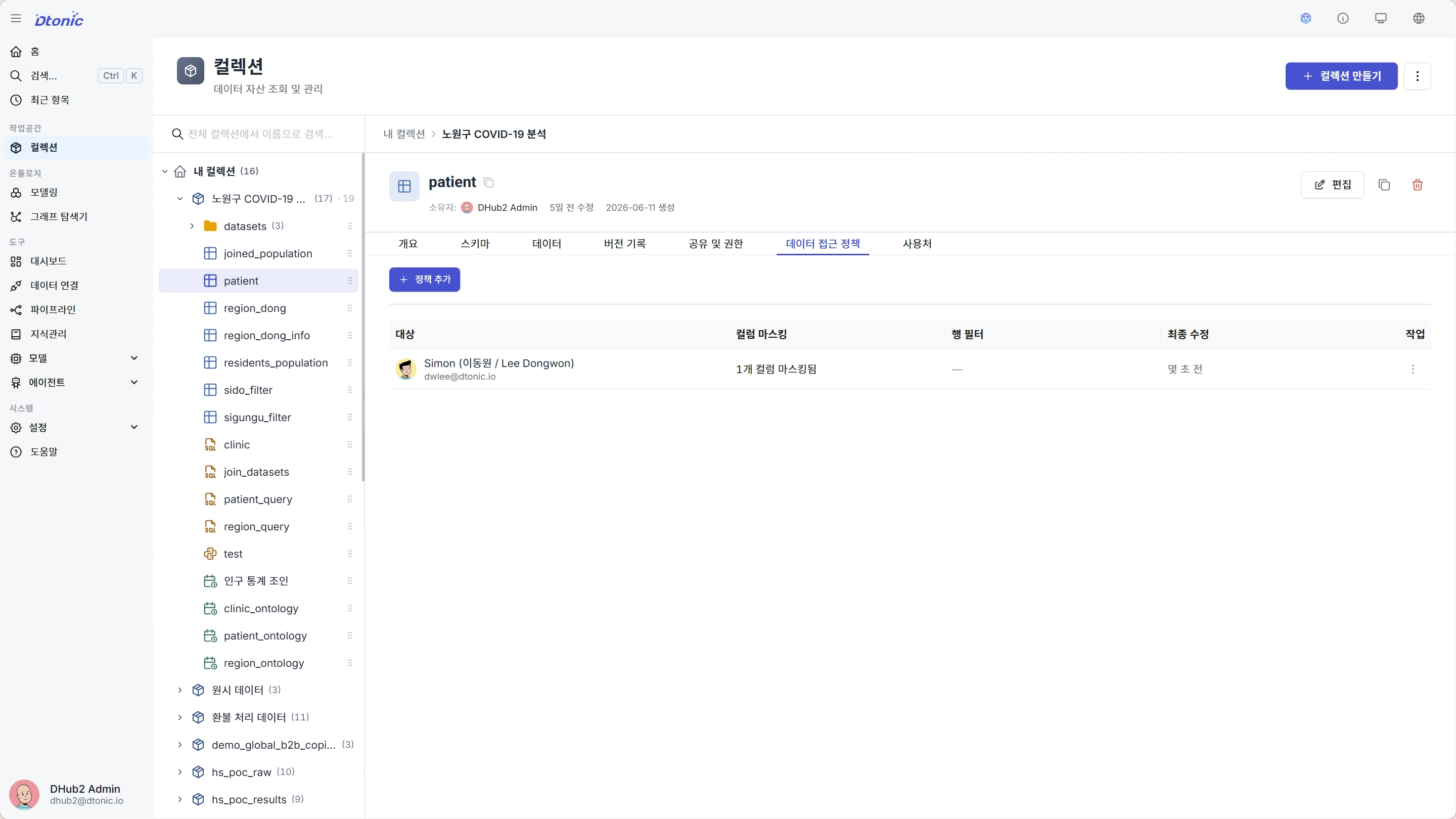 데이터 접근 정책